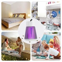 Mosquito Killer Lamp Trap Machine with UV LED Light Electric Shock for Insects USB Powered Plug in The Plug - Gardino