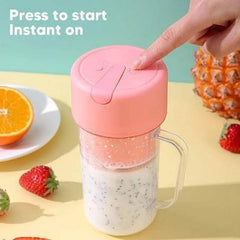 Gardino Juicer Mixer, straw-type juicing cup 4 Blade Smoothie Maker & Portable Electric USB Juice Maker, Rechargeable Bottle & Portable Fruit Blender Maker Protein Shaker - Gardino