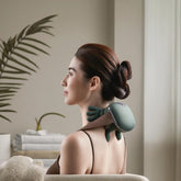 Heated Wireless Shiatsu Neck & Back Massager | Portable 4D Deep Tissue Electric Massager for Pain Relief - GARDINO