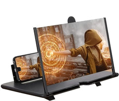 3D HD Mobile Screen Magnifier – Universal Smartphone Screen Amplifier with Adjustable Stand | Portable Phone Holder for Movies, Gaming & Reading