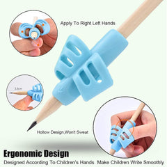 3Pcs Pencil Holder Set – Finger Grip for Kids, Perfect for Handwriting Beginners (Ages 3+), Multi-Color Gardino