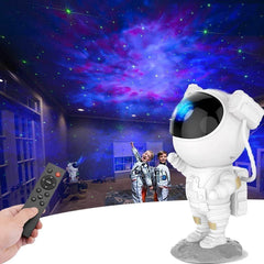 Astronaut Galaxy Projector with Remote Control - 360° Adjustable Timer Kids Astronaut Nebula Night Light, for Gifts,Baby Adults Bedroom, Gaming Room, Home and Party (Corded Electric) - Gardino