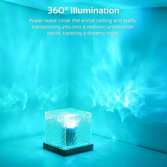 Gardino Ocean Wave, Romantic Warm Ocean Wave Water Night Light Projector 3D Water Wave Effect, Romantic LED Light Projector Projection Lamps - Gardino