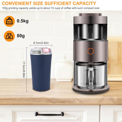 Gardino Electric Coffee Grinder | 200W Stainless Steel Blades | Multifunctional & Portable Grinder for Coffee Beans, Spices & Nuts Gardino