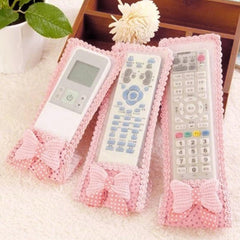 3Pc Remote Cover Set – Bow Knot Dust Covers for TV, AC, DTH, D2H, and More Gardino
