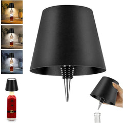 Wireless Bottle Lamp – 3-Color Rechargeable Touch Light for Bedroom, Bar & Outdoor Decor - Gardino