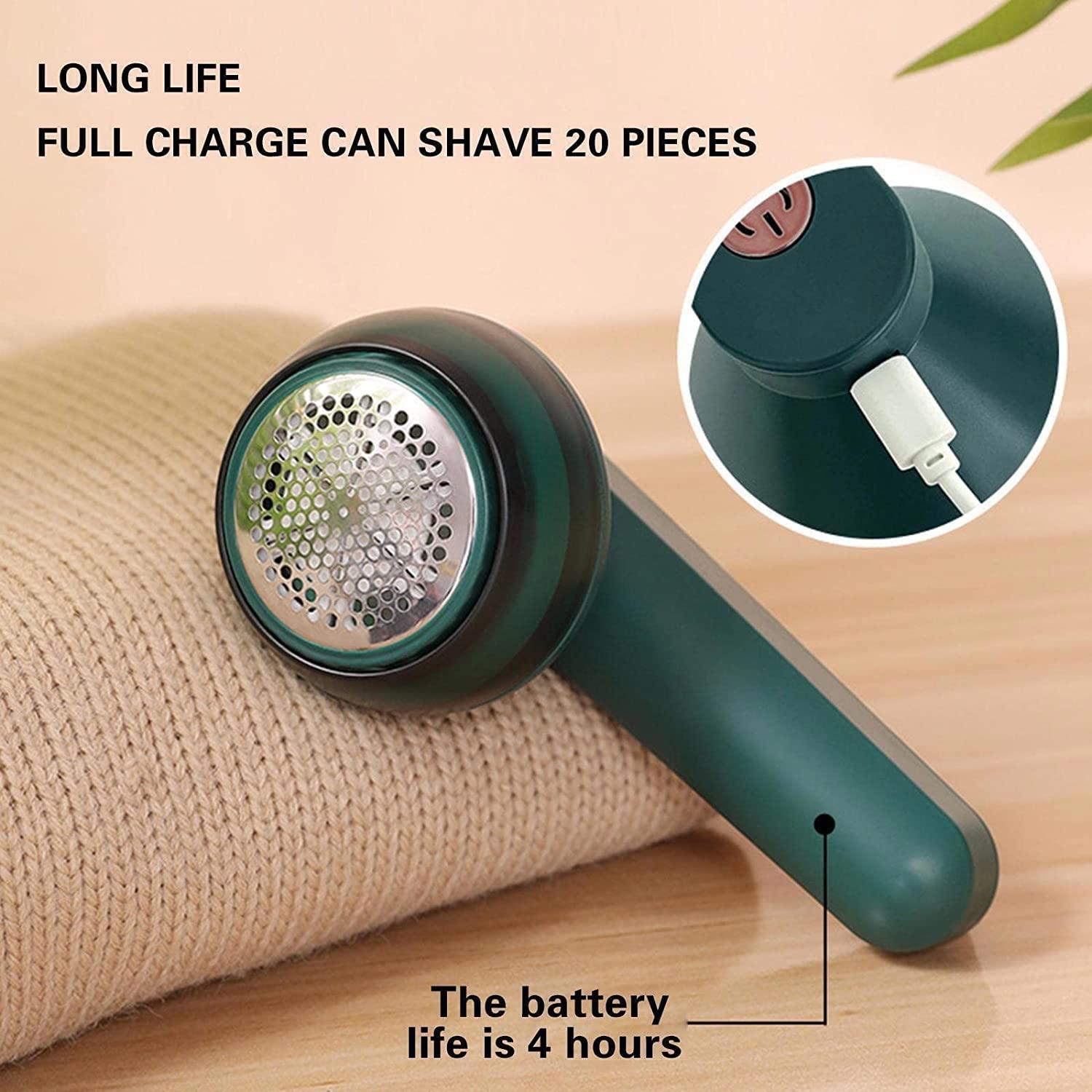 Fabric Shaver, Electric Lint Remover, USB Rechargeable Fabric Defuzzer, Reusable Cordless Sweater Shaver can be Used Anywhere, Bobling Remover for Clothes, Wool Pilling Lint Remover Gardino