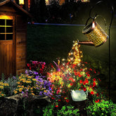 Solar Lights Outdoor Decorative, Solar Lantern Outdoor Hanging Waterproof Hollowed-Out Design, Decorative Retro Metal Solar Light with Hook Gardino
