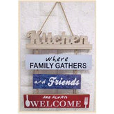 Gardino Wooden Wall Hanging For Home Decor (26 inch X 12 inch), Multicolour Gardino