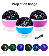 Premium c Lamp Projector with Colors and USB Cable,Lamp for Kids Room Night Bulb (Multi Color,Pack of 1) - Gardino