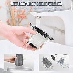 3IN1 Portable Car Vacuum Cleaner with Blower | USB Rechargeable Wireless Handheld Gardino