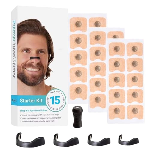 Magnetic Nasal Strips | Anti-Snoring Nose Clip (Pack of 15) for Better Breathing Gardino