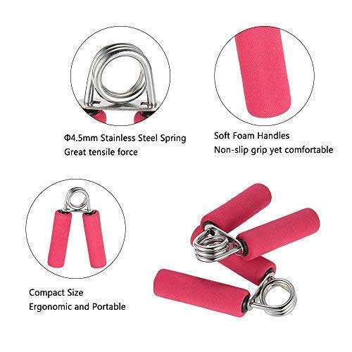 Hand Grip Strengthener - Adjustable Grip Training Tool for Forearm, Hand, and Finger Strength (Free Size, Black) Gardino