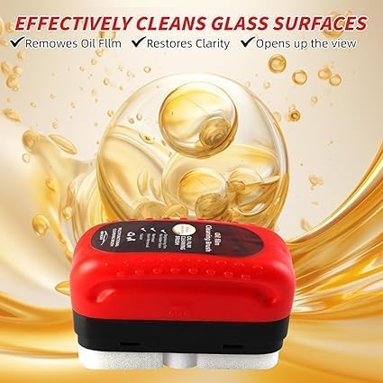 Automotive Oil Film Cleaning Brush & Glass Cleaning Board – Powerful Windshield Oil Film Remover for Clearer Vision Gardino