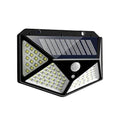 Solar Interaction Wall Lamp Solar Out Door Powered Motion Sensor Interaction Garden Wall 100 Led Lamp 3 Modes - Gardino