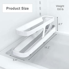 2-Tier Rolling Egg Dispenser | Space-Saving & Durable Polypropylene Egg Storage | Holds 12-14 Eggs with Gravity-Fed Design Gardino