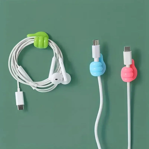 10 Pcs Thumb Shape Key Hooks - Cute and Creative Adhesive Silicone Wall Clips Gardino