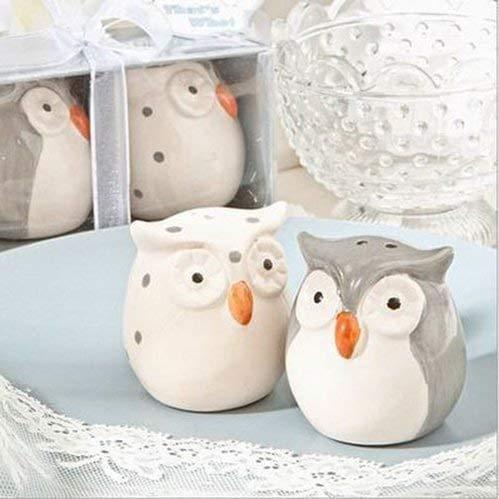 Gardino Delightful Ceramic Owl Salt and Pepper Shakers Set - Add a Touch of Fun to Your Dining Table Gardino