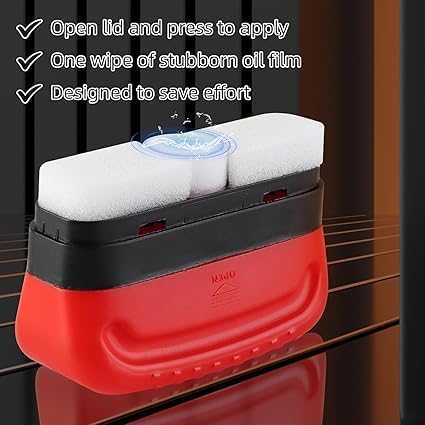 Automotive Oil Film Cleaning Brush & Glass Cleaning Board – Powerful Windshield Oil Film Remover for Clearer Vision Gardino