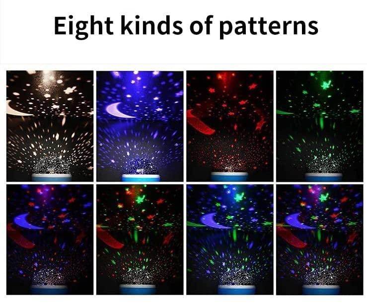 Premium c Lamp Projector with Colors and USB Cable,Lamp for Kids Room Night Bulb (Multi Color,Pack of 1) - Gardino