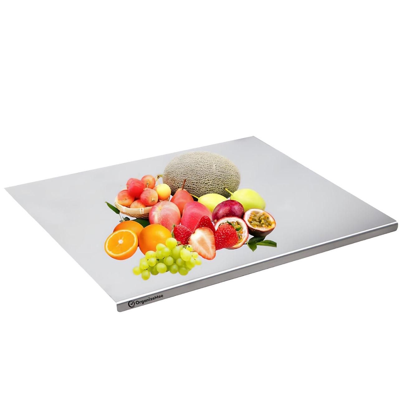 Stainless Steel Chopping Board (35x31cm) – Durable, Non-Slip, Easy-to-Clean Kitchen Prep Surface Gardino