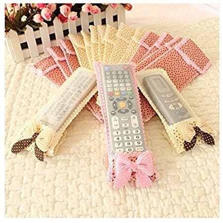 3Pc Remote Cover Set – Bow Knot Dust Covers for TV, AC, DTH, D2H, and More Gardino