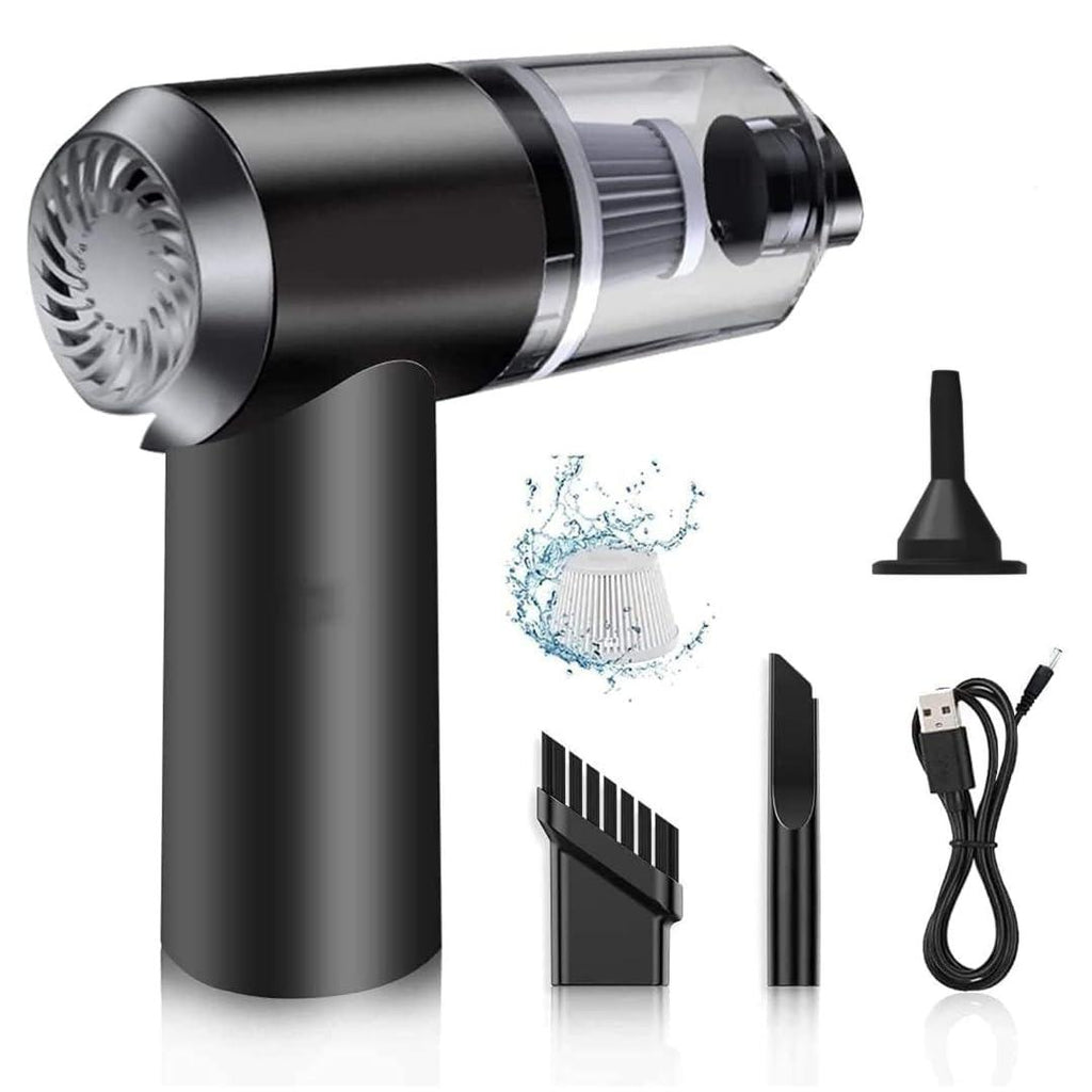 3IN1 Portable Car Vacuum Cleaner with Blower | USB Rechargeable Wireless Handheld Gardino