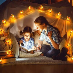 Honey Bee Serial String Lights,4 metre Long,20 Honey Bees AC Powered Light, Waterproof Fairy Crystal Lights for Home (Warm White)LED - Gardino