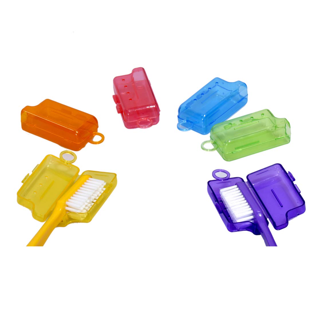 Anti-Bacterial Hygiene Caps for Toothbrush (Pack of 2) – Protects Bristles from Germs & Bacteria, Multicolour Gardino