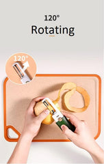 Vegetable Peeler 2 in 1 Stainless Steel Potato Peeler with Knife Fruit Knife Peeler, Vegetable Peeler Dual-Use Knife, Outdoor Kitchen Tools Camping Hiking Portable Peeling - Gardino