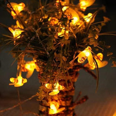 Honey Bee Serial String Lights,4 metre Long,20 Honey Bees AC Powered Light, Waterproof Fairy Crystal Lights for Home (Warm White)LED - Gardino
