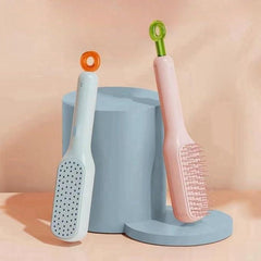 Self Cleaning Hair Brush Hairbrushes for Women Easy Clean Hair Brush, Massage Comb with Retractable Bristles One-pull Clean Anti Static Hair Brush Tools for All Hair Types (Pack Of 2) Gardino