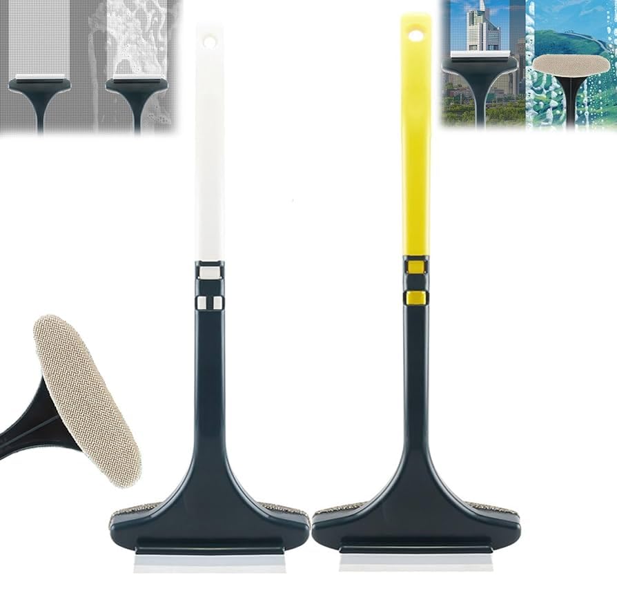 Multifunctional 2-in-1 Screen & Window Cleaning Brush with Extended Handle Gardino