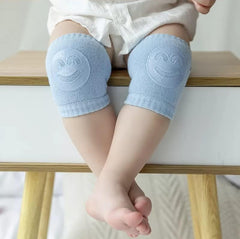 Baby Smiley Knee Pads for Crawling – Anti-Slip Elastic Cotton Knee & Elbow Safety Protectors (Random Color) Gardino