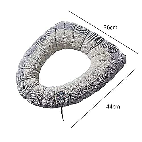 Washable Soft Warmer Toilet Seat Cover, Cushion Mat, and Lid Cover Pads | Stretchable, Easy Installation Toilet Seat Covers (Pack of 1) Gardino