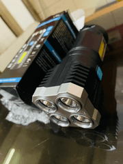 Gardino 2in1 OSL+COB LED Torch Rechargeable Flashlight 4 Modes Long Range 5W Power Light with Charging Indicator - Gardino