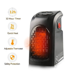 Electric Handy Heater|Wall-Outlet 400 Watts Electric Handy Room Heater Gardino