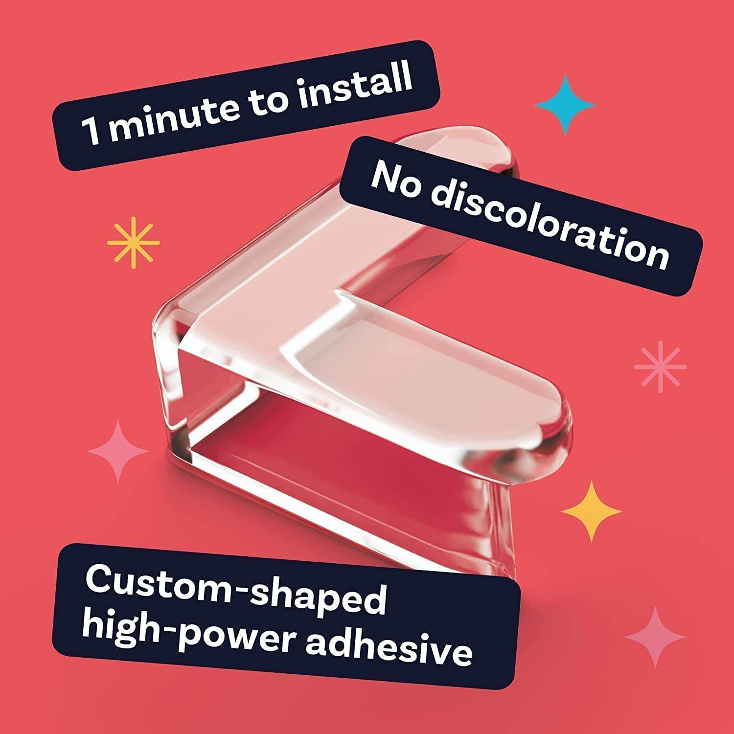 Transparent Silicone Corner Protector for Furniture | Baby Proofing Edge & Corner Guards (Pack of 4) - Gardino