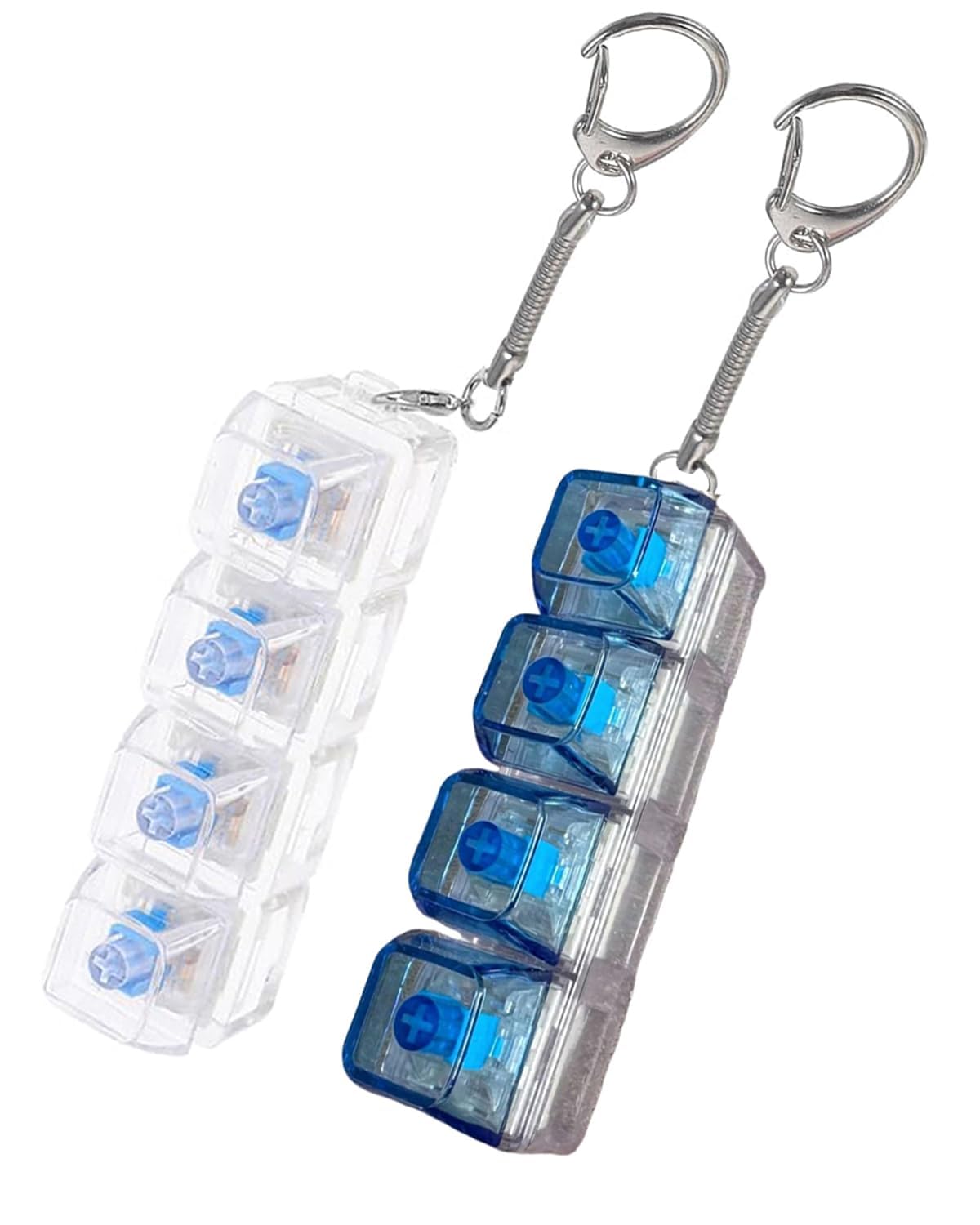 Keyboard Fidget Keychain | Mechanical Key Stress Relief Clicker | Portable Anxiety & Focus Toy