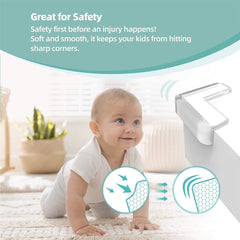 Transparent Silicone Corner Protector for Furniture | Baby Proofing Edge & Corner Guards (Pack of 4) Gardino