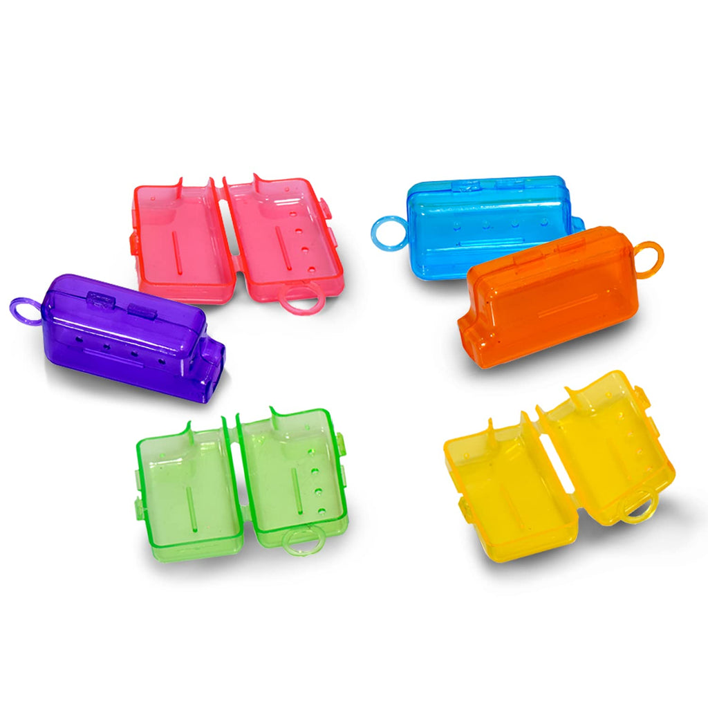 Anti-Bacterial Hygiene Caps for Toothbrush (Pack of 2) – Protects Bristles from Germs & Bacteria, Multicolour Gardino