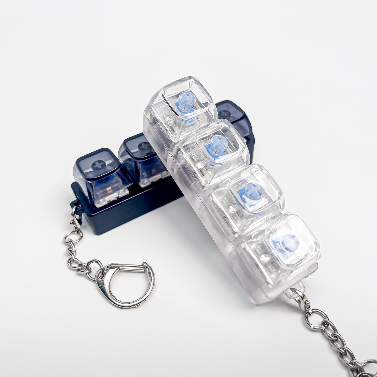 Keyboard Fidget Keychain | Mechanical Key Stress Relief Clicker | Portable Anxiety & Focus Toy - GARDINO