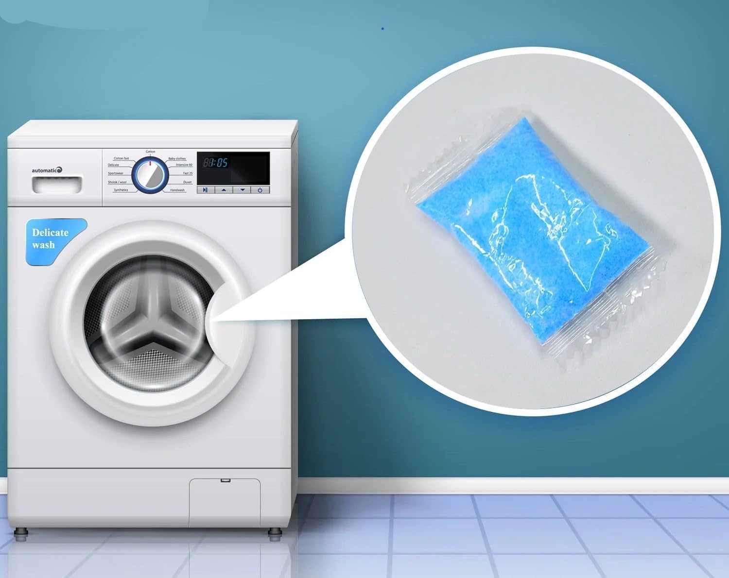 Washing Machine Tank Cleaner Powder, Pack of 30 Gardino