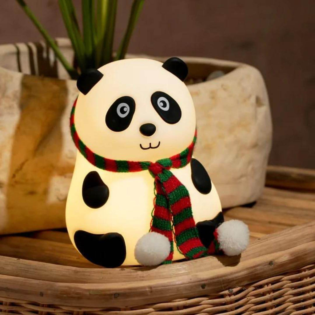 Adorable Panda Night Lamp for Kids Bedrooms | Perfect Valentine’s Gift | Cute, USB Rechargeable Touch Control LED Nightlight for Toddlers & Babies - Gardino