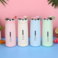 Nice Water Bottle BPA-Free with Glass Inner Liner & Plastic Shell – 400ml, Portable & Multicolor | Perfect for School, Gym, Office, Home Gardino