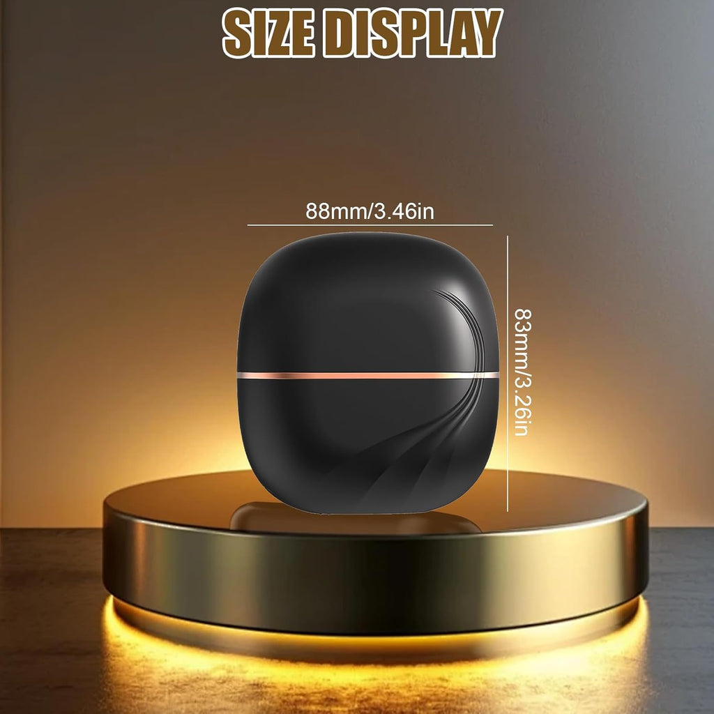 Mini Wireless Hair Straightener Brush | Rechargeable Portable Straightening Brush for Hair & Beard | 3 Heat Levels | 10-Second Fast Heating