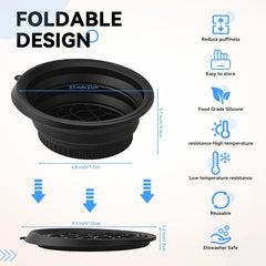 Face Ice Bowl with Built-in Ice Tray | Foldable Silicone Ice Facial Bowl for Skin Tightening & Ice Bath Therapy - GARDINO