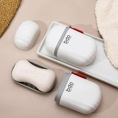 Pack of 2 Leakproof Travel Soap Cases | Waterproof Soap Container with Draining Layer | Portable Soap Holder for Bathroom, Camping, Gym & Outdoors Gardino