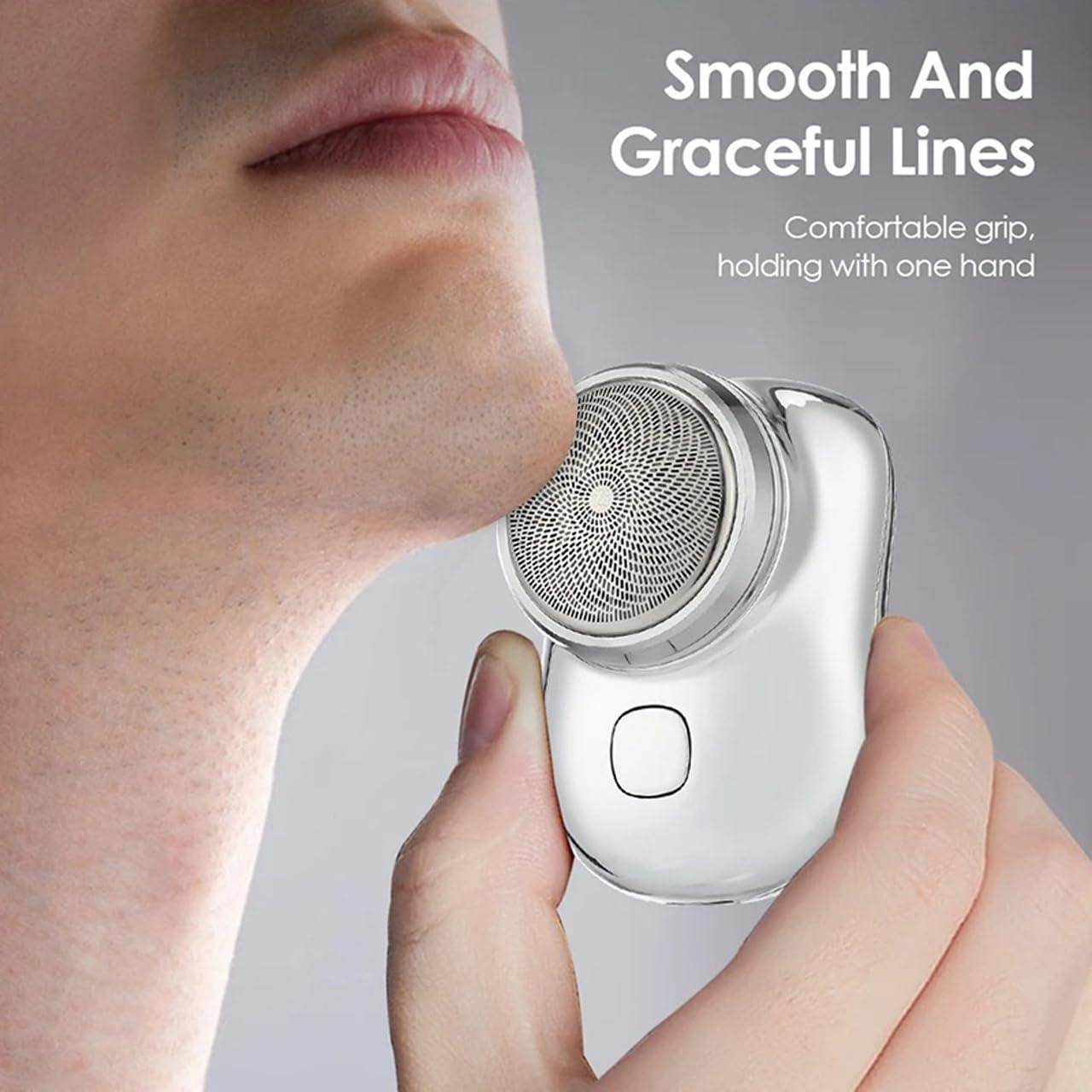 Mini Electric Razor - Rechargeable and Tailored for Simple One-Button Use, Ensuring Maximum Convenience Whether You're at Home, in the Car, or Exploring New Destinations - Gardino