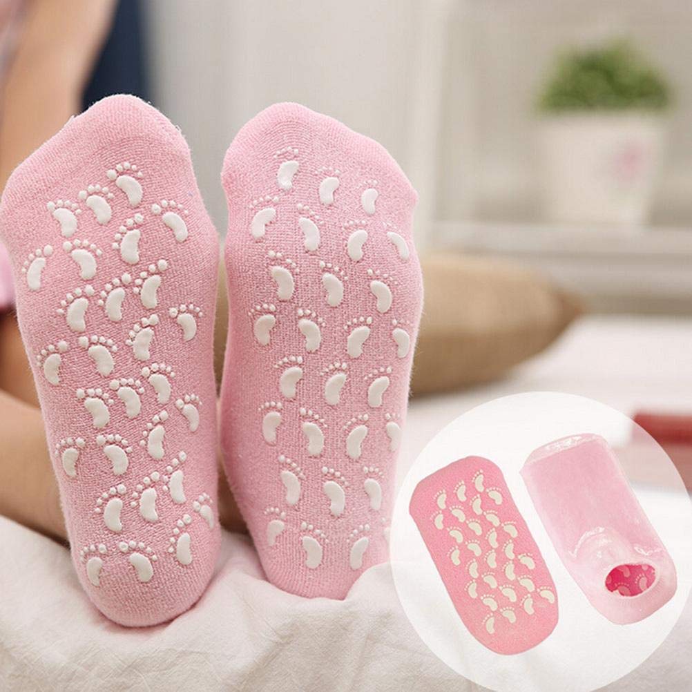 Moisturizing Silicone Gel Socks For Women And Men Gel Black Socks For Dry Cracked Feet Gardino